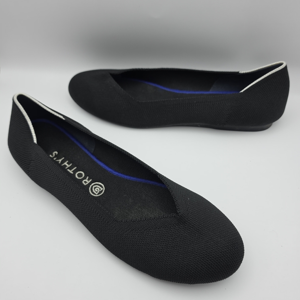 Rothys Flats Round Toe Shoes Women Size 10.5 Slip On Ballet Flats